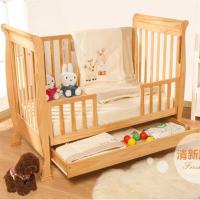 pine wood luxury baby cot